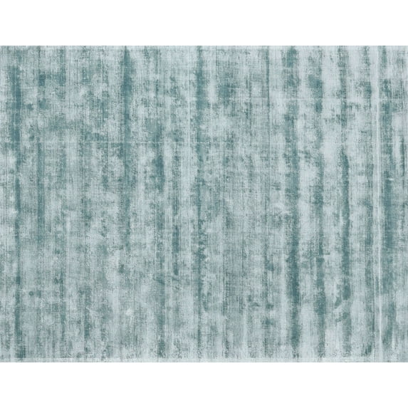 Ahgly Company Indoor Rectangle Contemporary Light Steel Blue Abstract Area Rugs, 4' x 6'