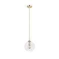 thumbnail image 2 of Hunter - High Oaks 1-light Alturas Gold, Small Pendant Light, Dimmable, Formal Style, Globe Shaped, for Bedrooms, Dining, Living Rooms - 19559, 2 of 7