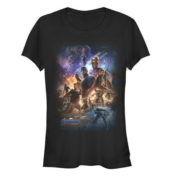 Junior's Marvel Avengers: Endgame Galactic Team  Graphic Tee Black Large