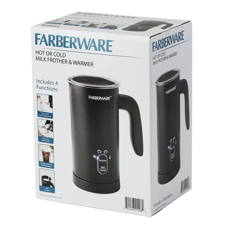 REVIEW Farberware Automatic Electric Milk Frother 4 in 1 cappuccino Latte 