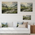 thumbnail image 4 of Designart "Misty Morning by the Riverside in Vietnam" Vietnam Print on Natural Pine Wood, 4 of 5