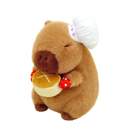 13 Inch Cake Chef Capybara Plush, Birthday Party Gift Soft Toy