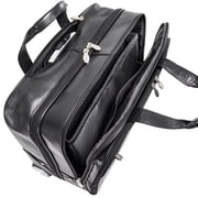 BOWERY | 15” Leather Wheeled Laptop Briefcase