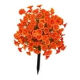 thumbnail image 5 of CarpNettore Artificial Morning Glory Flower Garden Stake Lifelike Easy to Set up Faux Flower Orange, 5 of 9