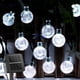 thumbnail image 1 of Cadena de luces solares para exteriores, 200 luces LED impermeables con forma de globo de cristal con 8 modos de luz alimentada por energía solar para decoración navideña de jardín, 1 of 6