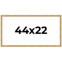 44x22 Frame Beige Real Wood Picture Frame Width 1.25 inches | Interior Frame Depth 0.5 inches |