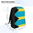 thumbnail image 3 of Carry On Backpack Bahamas Flag Travel Laptop Backpack For Women Men Traveling Business Hiking Casual Gym, 3 of 7