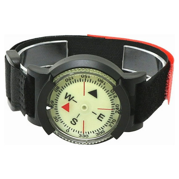 Wosthever Brújulas Buceo Escala clara Navegación Ventana lateral Ajustable Posicionamiento rápido Reloj Esfera luminosa con correa carpas