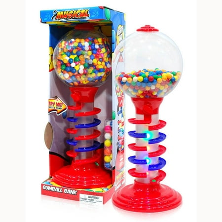 Sweet N Fun 21 Inch Light & Sound Spiral Gumball Bank With 340G Gumballs