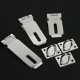 thumbnail image 2 of Padlock Hasp Stainless Steel Window Cupboard Locker Mailbox Lock Plate Hotel Office Outdoor Gate Shed Safety Latch Anti-lost 5 Inch, 2 of 9