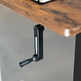 thumbnail image 3 of VIVO Black Manual Height Adjustable Stand Up Desk Frame Crank System, 3 of 8