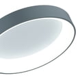 thumbnail image 2 of CWI Lighting Arenal Drum Shade Contemporary Metal LED Pendant in Gray/White, 2 of 6