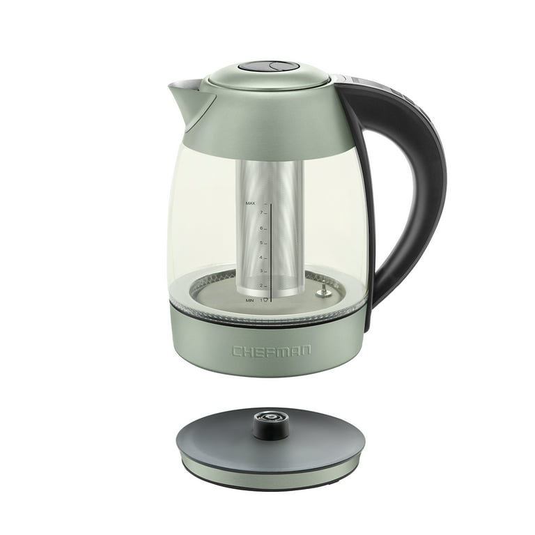 Chigo Glass Electric Steam Tea Maker Kettle with Stainless Steel Filter 1L  220V