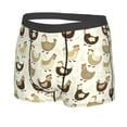 thumbnail image 5 of Goofa Funny Chicken Printed Men's Boxer Briefs Underwear, Moisture-Wicking Underwear, Trunk,Soft and Breathable Cotton Underwear-Small, 5 of 9
