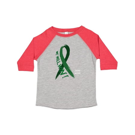 

Inktastic Glaucoma Awareness We Will Win Green Ribbon Boys or Girls Toddler T-Shirt