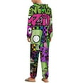 thumbnail image 3 of Invader Zim Unisex Onesie Pajamas Zipper Jumpsuit Hooded One Piece Sleepwear for Family Mens Womens, 3 of 8