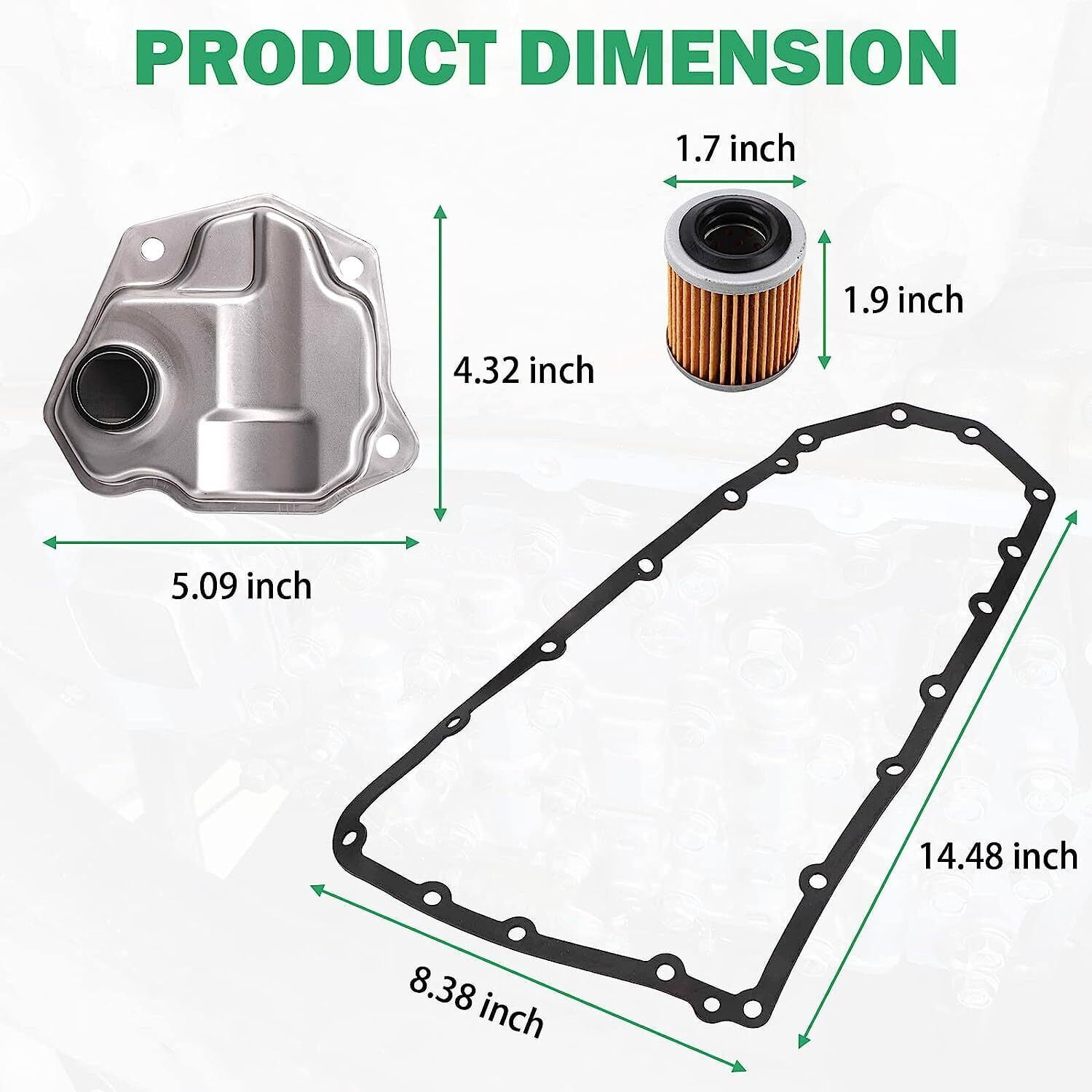 CVT AUTO TRANSMISSION FILTER KIT fit NISSAN 07-18 ALTIMA JUKE NV200 ROGUE JF011E
