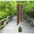 thumbnail image 2 of Woodstock Wind Chimes Signature Collection, Woodstock Rainforest Chime, 25'' Bali Bronze Wind Chime RFCB, 2 of 7