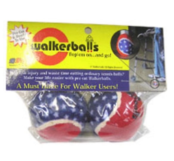 Patriotic Walker Balls Red, White & Blue 1 pair
