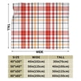 thumbnail image 3 of DouZhe Ultra-Soft Micro Fleece Lightweight Flannel Bed Blanket, Red Scottish Grid Lines Print Cozy Warm Throw Blankets, 80"x60", 3 of 7