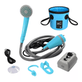 thumbnail image 1 of Regadera Portátil Eléctrica Exterior Con Bomba De Agua Azul, 1 of 4