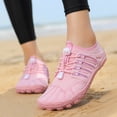 thumbnail image 6 of ChiVerve Hiking Barefoot Shoes for Women Men Breathable & Non-Slip Athletic Footwear Wide Toe Water Shoes, Designed for Walking & Running & Swimming | Pink, 11 Men, 6 of 7