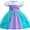 Purple mermaid, variant on QEFJNO 1-6Y Princess Dress for Girls Birthday Gift Christmas Halloween Fancy Party Dress