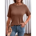 thumbnail image 2 of Camisetas Dokotoo Summer 2025 para mujer, cuello redondo y manga corta, 2 of 6
