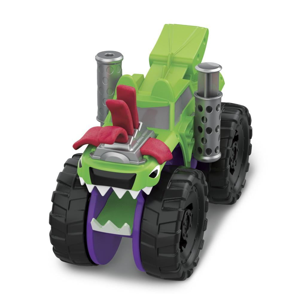 Play-Doh Wheels Chompin' Monster Truck Toy with Car Accessory and 4 Colors