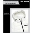 thumbnail image 3 of Steve Madden Women Winter Jacket - Packable Quilted Puffer Parka Coat Hooded Jacket for Women, S-XL, 3 of 7