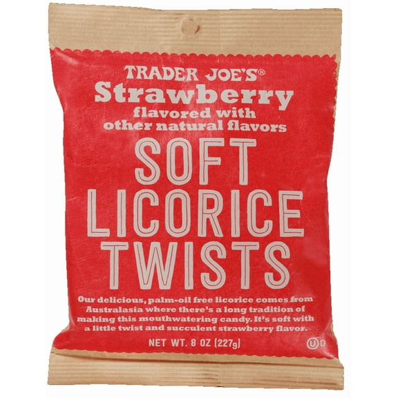 Pack of 3 - TJs Soft Strawberry Licorice Twists 8 Oz