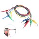 thumbnail image 5 of Cables De Gancho De Prueba, Conector De Abrazadera De 4Mm, Pinzas De Cocodrilo, Cable De Prueba Flexible Para Multímetro, Mantenimiento De Dispositivos Eléctricos 1 Juego Inevent TO002507-00, 5 of 6