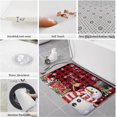 thumbnail image 4 of Winter Christmas Kitchen Floor Mats, Snowman with Cardinal 2 PCS Anti Fatigue Area Runner Rugs Set Snowflake on Plaid Non-Slip Bathroom Comfort Standing Mat Home Decor, 4 of 6