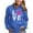 California Blue, variant on Tstars Womens Volleyball Hoodie - Love Volleyball Sweatshirt - Gift for Volleyball Lovers - Indoor & Beach Game Fan Apparel - Sport Enthusiast Birthday or Christmas Present