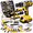 118PCS electric drill tool set, variant on 21V household multifunctional cordless drill, power tool, equipped with battery and charger, suitable for gardening, home decoration, outdoor maintenance and craftsmanship.