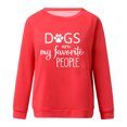 thumbnail image 3 of Azrian Deals Womens Sweatshirts Print T-Shirt Long Sleeve Blouse Round Neck Casual Tops, 3 of 6