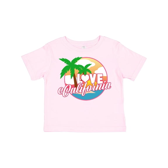 Inktastic I Love California with Ocean and Palm Trees Boys or Girls Toddler T-Shirt