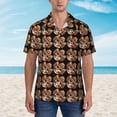 thumbnail image 2 of Fotbe Wild West Cowboy Skull Hawaiian Shirt for Men Unisex Summer Beach Casual Short Sleeve Cotton Linen Button Down Shirts-Small, 2 of 5