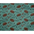 thumbnail image 4 of oneOone Polyester Lycra Fabric Leaves & Floral Block Print Fabric BTY 56 Inch Wide, 4 of 4