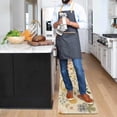 thumbnail image 4 of Boho Kitchen Mat Set of 2,Strawberry Floral Modern Farmhouse Kitchen Rugs and Mats Non Skid Washable,Bohemia Runner Rugs with Rubber Backing for Kitchen Decor Accessories (17"x47"+17"x30"), 4 of 6