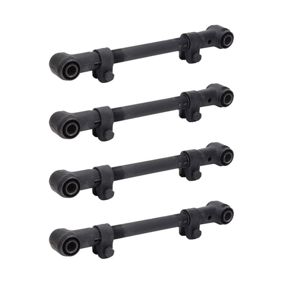 (4 Pack) 18.50"-21" Adjustable Torque Arm/Rod, Black, Rubber Bushings Replaces Mack 0587-25731, 0587-25751, Batco 09-3240, 09-3301, Haldex CQ70450, Euclid E-2511, E-3277, EUE3277, 16398-04 OEM