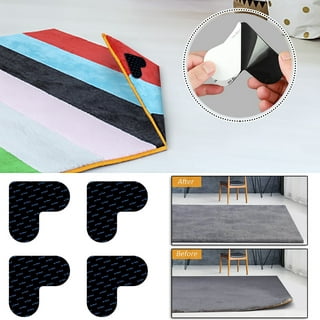 4pcs Ruggripper Anti-slip Rug Gripper, Washable & Traceless, Double-sided  Adhesive For Carpet & Mat