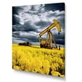 thumbnail image 2 of Designart "Meadow With Green And Yellow Oil Drilling Rig I" Oil Rigs / Fields Wall Art Prints, 2 of 7