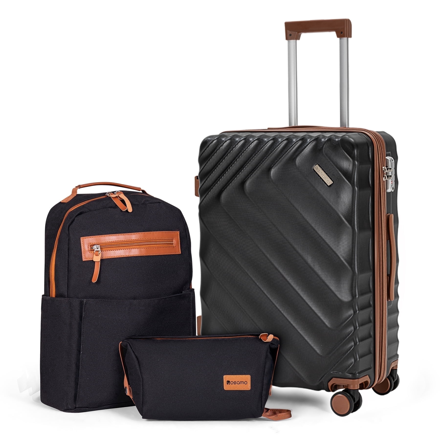 Rosamo 3-Piece Hardside Carry-On Luggage Set photo 1