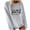Gray, variant on Lolmot Womens 1692 They Missed One Sweatshirts Ribbed Long Sleeve Casual Pullover Halloween Crewneck Sweatshirt Vintage Tops Causal Tunic Shirt