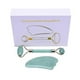 thumbnail image 2 of Natural Jade Guasha Facial Massage Jade Roller Face Body Massager Beauty Tool, 2 of 5