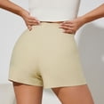 thumbnail image 4 of Only Moment Skorts Skirts for Women Polyurethane Fiber Solid with Built-In Shorts and Pockets for Golf Tennis Hiking Workout Casual Skort Skorts for Wowomen Knee Length Beige,M, 4 of 7
