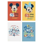 Angle View: Disney Parks Disneyland 65th Anniversary Lithograph Set of 4 New with Box