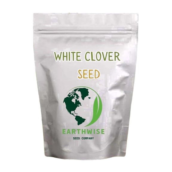 Earthwise White Dutch Clover Seed for Lawns and Ground Cover, Low Maintenance, Drought Tolerant, Full Sun, 1/2 lb, Covers 1,000 Sq ft
