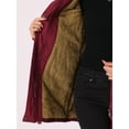 thumbnail image 5 of Allegra K Women's Winter Parka Jacket Warm Windproof Long Puffer Coat with Faux Fur Hood 2XL Dark Red, 5 of 6